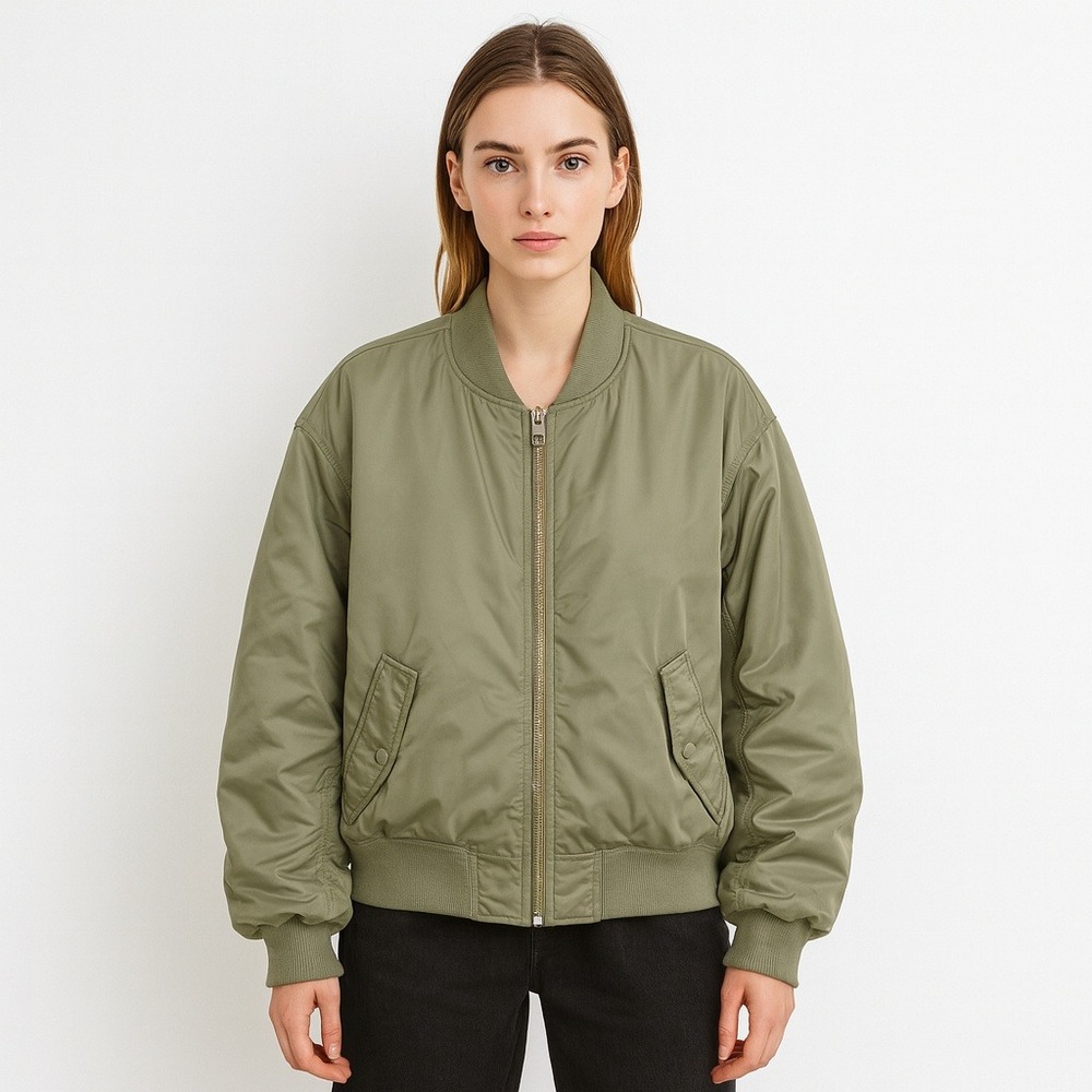 NWT American Eagle Bomber‎ Jacket Green XL